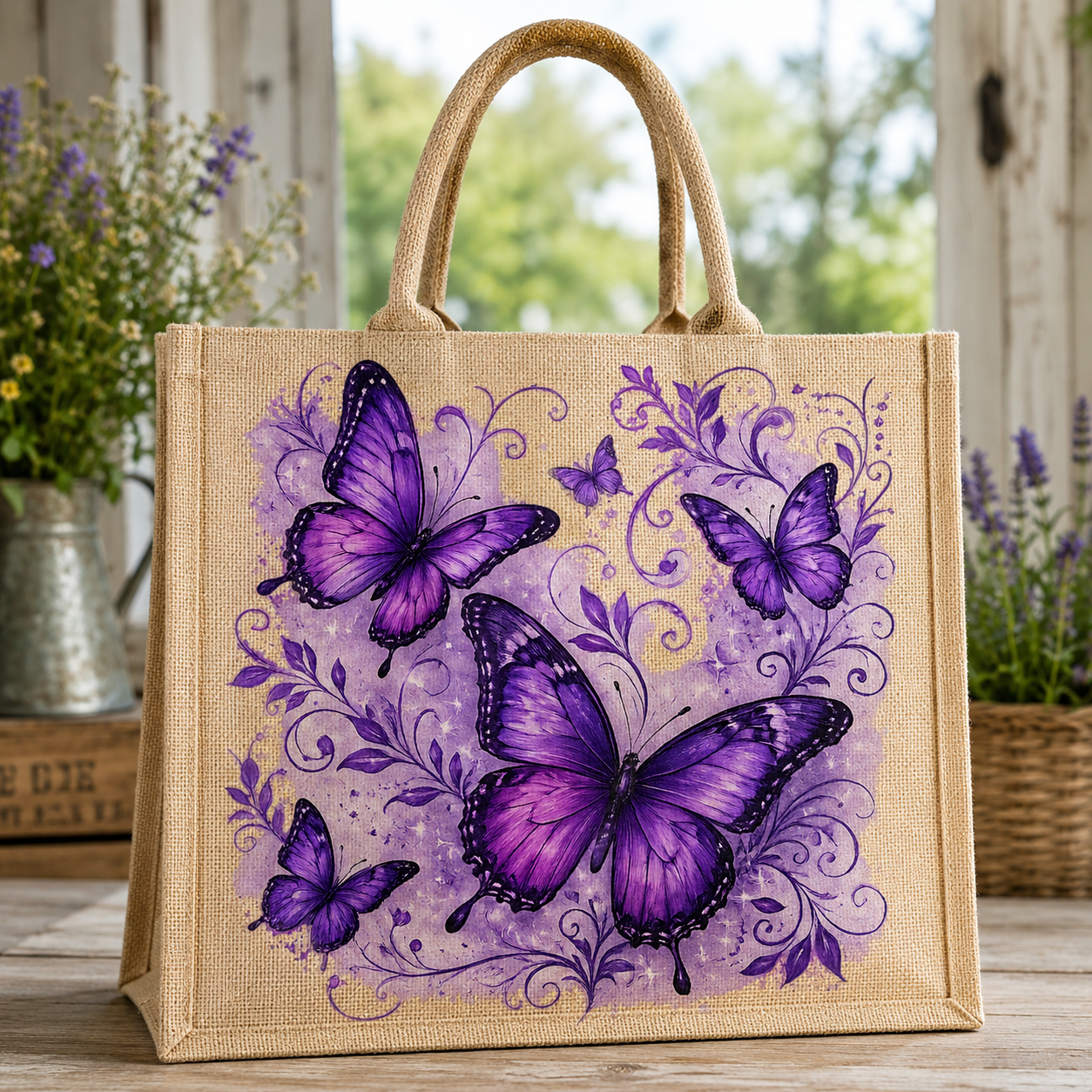 Butterflies in Purple
