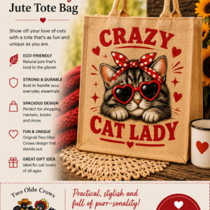 Cat Jute Tote Bag