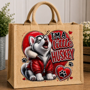 Huskey in Red